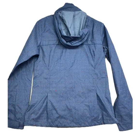 Columbia Sportswear Womens Running Jacket Size S Blue Full Zip Tuck Away Hood - Picture 10 of 12
